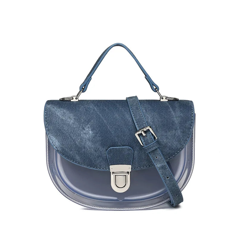 Fashion Woman clear Pvc Handbags Crossbody Bag Custom New Design Lady Shoulder Handbag Sling Bag