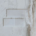 Wholesale Blank Vellum Belly Band Translucent Invite Clear Vellum Paper Wrap for Wedding Invitations Jacket