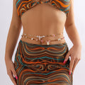 2Pcs/Set Bohemian Colorful Seed Beads Turquoise Waist Belly Chain for Women Sexy Lady Summer Wearing Fashion Jewelry Accessories