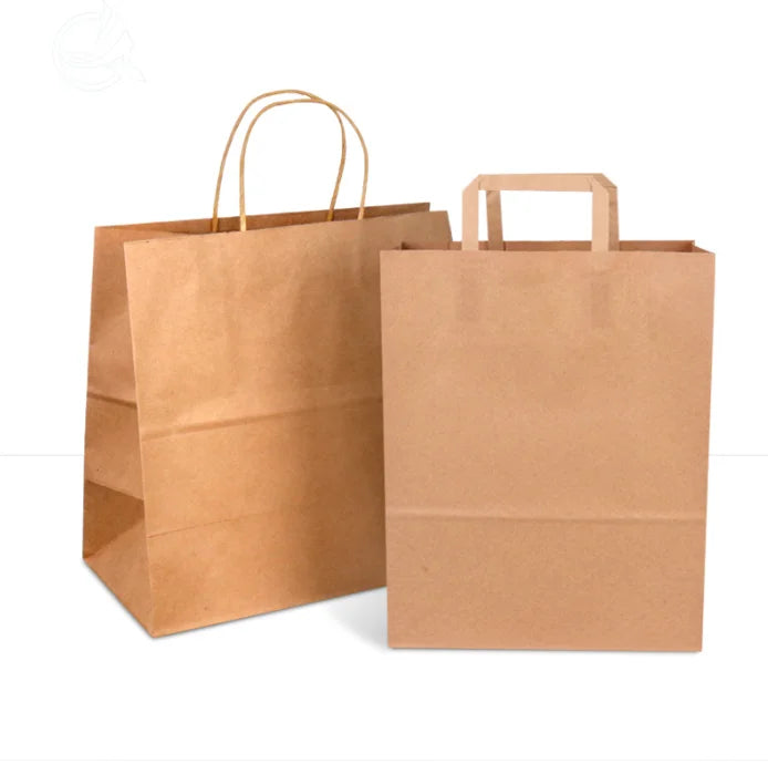 Manufacturers Customize Exquisite Kraft Paper Round Rope/flat Rope Handbag Gift Bag