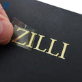 Metal Label Logo Custom Metallic Perfume 3D Embossed Gold Adhesive Thin Sheet Transfer Electroform Foil Nickel Sticker
