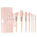 OEM Cosmetics Wholesale Cosmetic Pink Synthetic Makeup Brushes Beauty Tools 11pcs Private Label Makeup Brush Set