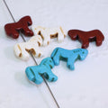 TB0872 Carved Turquoise South West Walking Horse Animal Focal Charm Pendant Beads for Jewelry Making
