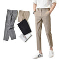 Cross-border Menswear Light Business Simple Straight Slim Nine-point Suit Pants
