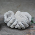 Factory Wholesale Art Craft Succulent Outdoor Human Fingers Modern Decor Indoor Cement Flower Pot Mould