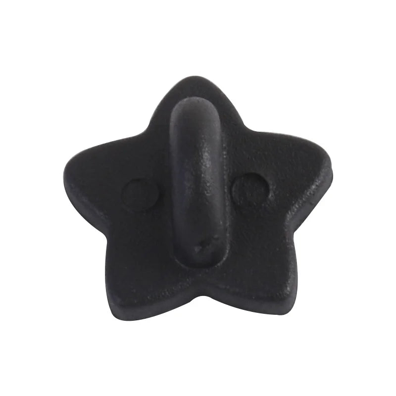 2026 Factory Plastic Pin Backs Various Color Five Star Shape Rubber Butterfly Clutch