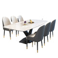 High Quality Modern Minimalist Dining Table Set with a Simple and Luxurious Rectangular Dining Table in the Living Room