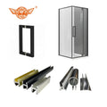 Corrosion-resistant Aluminum Alloy Profile Bathroom Shower Screen Frame Construction Material Customization Service Is Available
