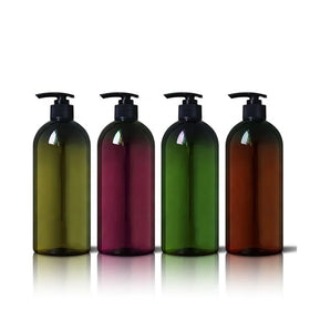 Wholesale 700ml & 980ml PET Pump Bottle Plastic Lotion Container with Pump Sprayer for Shampoo