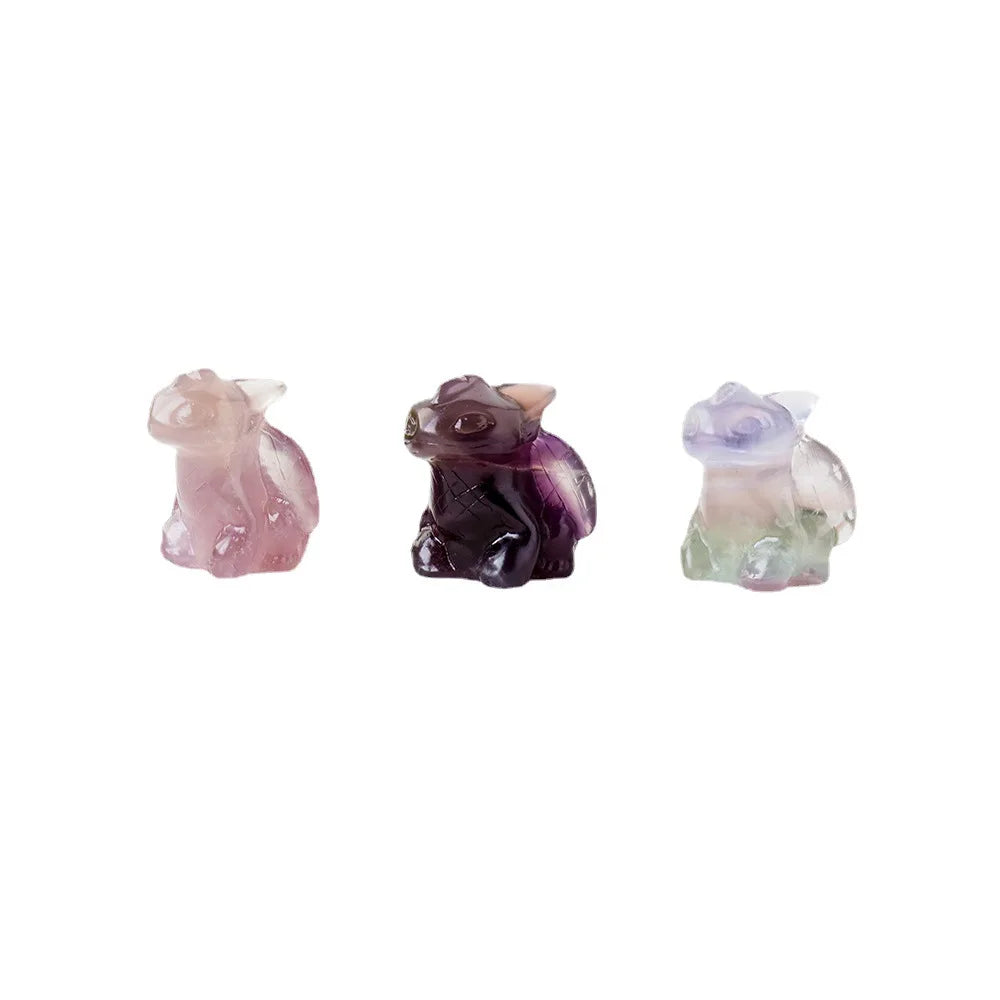 DIY Gemstone Quartz Stone Crystal Many Different Material  Animal Carving  Healing