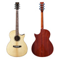 Gloss Finishing Aiersi Brand Hot Sale High End Grade  Cutaway Jumbo Solid Spruce Top Acoustic Guitar