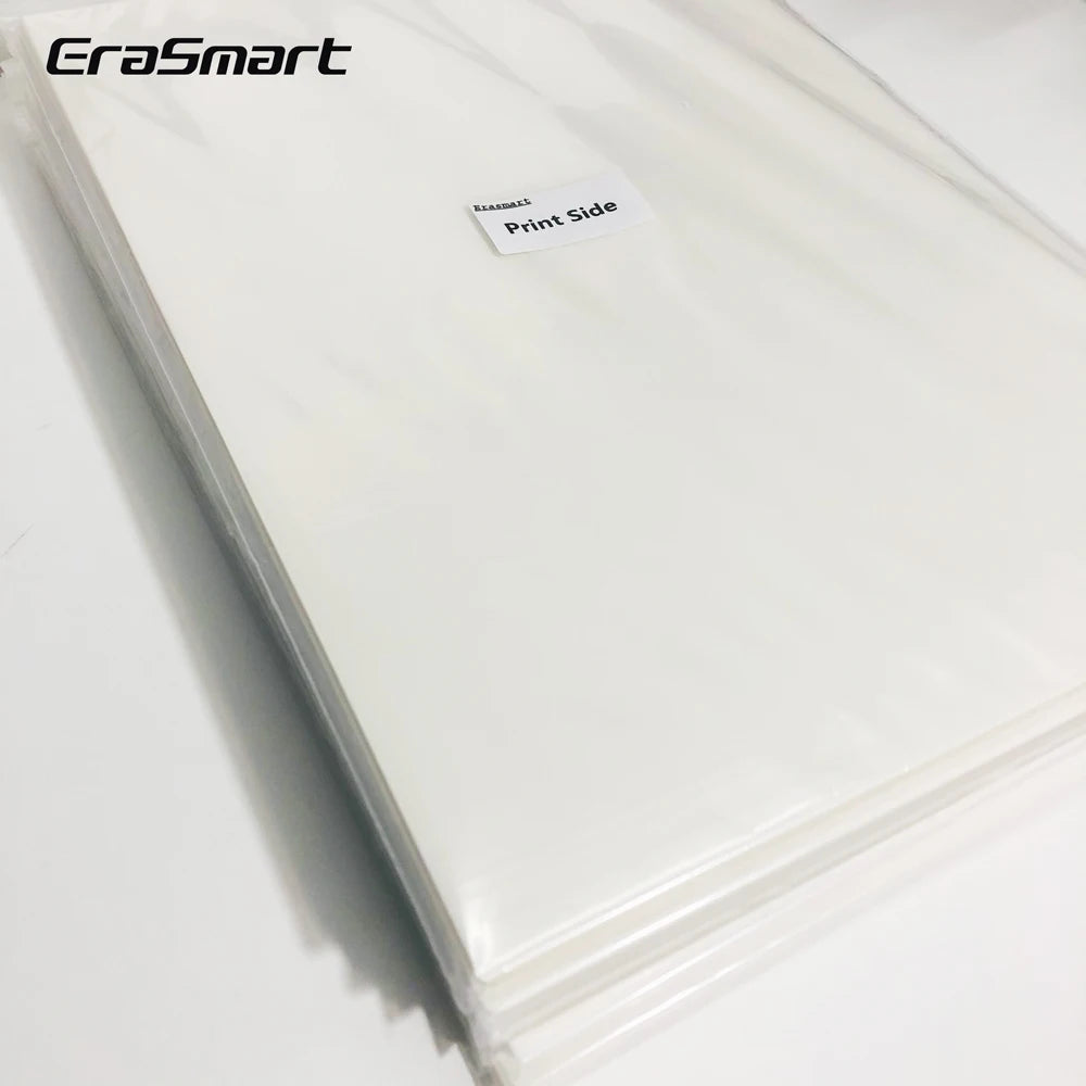 Erasmart Hot Selling 20cm*50m A4 Single DTF Film High Heat Transfer for T-shirt Printing L1800 L805 PET Film Transfers