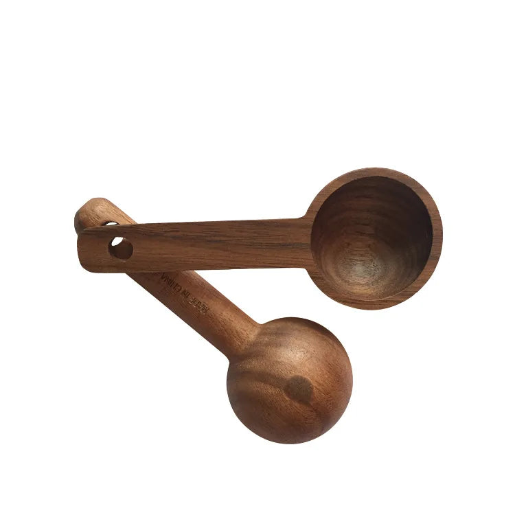 Coffee Bean Spoon Milk Powder Baking Wood Measuring Spoon