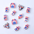 BPA Free US Independence Day Focal Beads Keyring Pen Jewelry Accessories