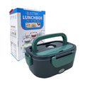 Microwave Safe Triple Tier Portable Bento Heated Leak Proof Food 2 in 1 for Car and Home Electric Lunch Box