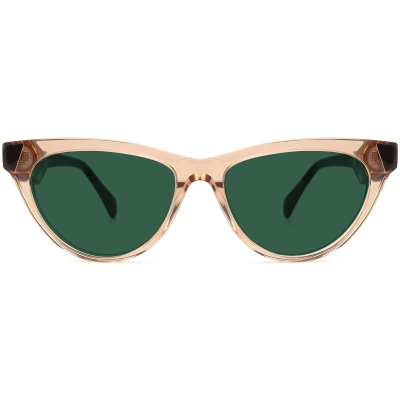2026 High Quality  Trendy Polarized Acetate Sunglasses Modern Design  Cat Eye Frame Luxury Glasses Custom Logo for Women