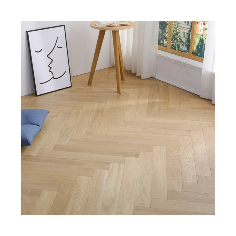 Oak Herringbone and Fish Bone Wood Flooring Environmentally Friendly Underfloor Heating Lock Buckle Composite Wood Flooring
