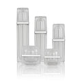 Luxury 30g 50g 40ml 100ml 150ml Container Cosmetic Packaging Square Lotion Pump Bottle Cosmetic Jar Acrylic Plastic Bottle Sets