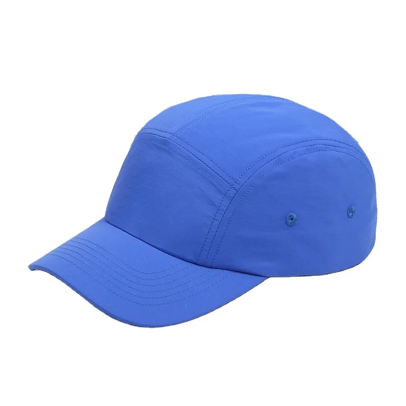 2024 Summer 5 Panel Pure Color Baseball Snapback  Hats Bone Skateboard Hip Hop Black White Women Hat 50%