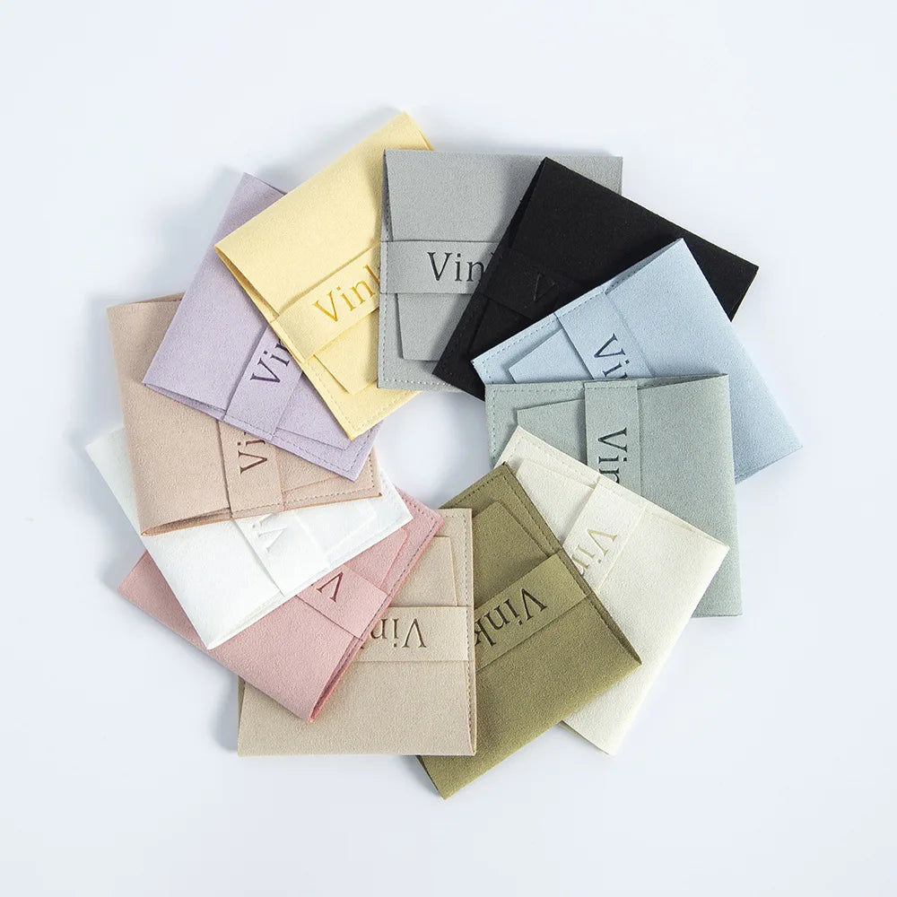 Wholesale Customizable logo Microfiber Pouch Jewelry Package Jewelry Packing Bag