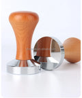 Coffee  Accessories Barista Espresso Coffee Maker Distributor With Wooden Handle 51MM 53MM 58MM Coffee Tamper
