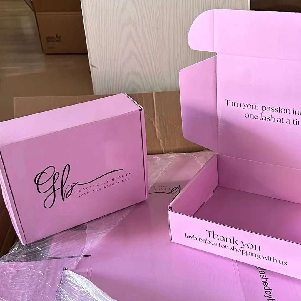Wholesale Custom Printed Logo Mailers Folding Gift Paper Box Cardboard Black Shipping Corrugated Packaging Mailer Boxes Custom