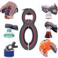 Multi Function Jaw Opener 8 Shaped 6 in 1 Custom Bottle Opener for Beer  Vinegar Can