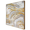 Canvas Paintingfloating Frame Mouldings Golden Print Agate Frame Wall Art Customised Abstract Oil Painting Landscape Watercolor MegaBDM