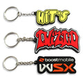 Custom logo Metal Keyrings Designer Silicone Key Chains Pvc Keychain Custom Rubber Keychain with logo
