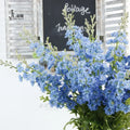 D-DE001 Wedding Decoration Supplies Delphinium Artificial Real Touch Blue Delphinium for Wedding Centerpiece Table Decor