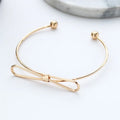 Wholesale Bow Heart Bangle Wire Bracelet