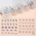 3D Designs Plastic Nail Art Stickers Semi Cured Strips for Women Girls Kids DIY Birthday Party Favor Gifts