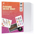 Craft Dinks A4 Plastic Shrinky Paintable Sheets Polyolefin Keychain Shrink Film Colorful Heat Printable Stickers/Candles Jewelry