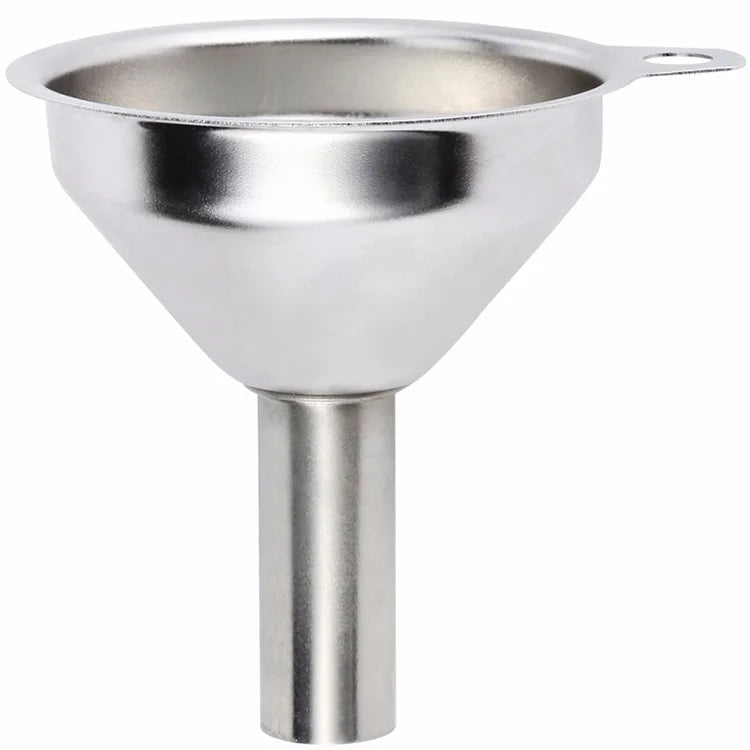 OEM Multifunctional Home Kitchen Oil Water Spices Wine Flask Stainless Steel 304 Mini Funnel With Strainer