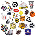 Wholesale Custom Fashion Sports Applique Embroidered Iron on Ball Patch for Sport  Clothing Hat Bag Decoration