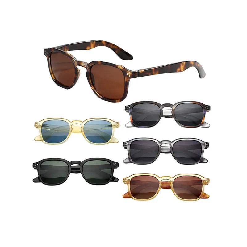 Custom Logo Wholesale Luxury Unisex Fashion Square Polarized Men Sunglasses