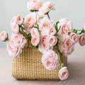 Peony Bouquet Simulated Artificial Silk White Bride Holding Flowers Valentine's Day Graduation Christmas