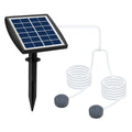 Solar Powered Air Pump Kit Air Bubble Stones Solar Oxygen Air Fountain Pump for Fish Tank Pond Garden Decoration