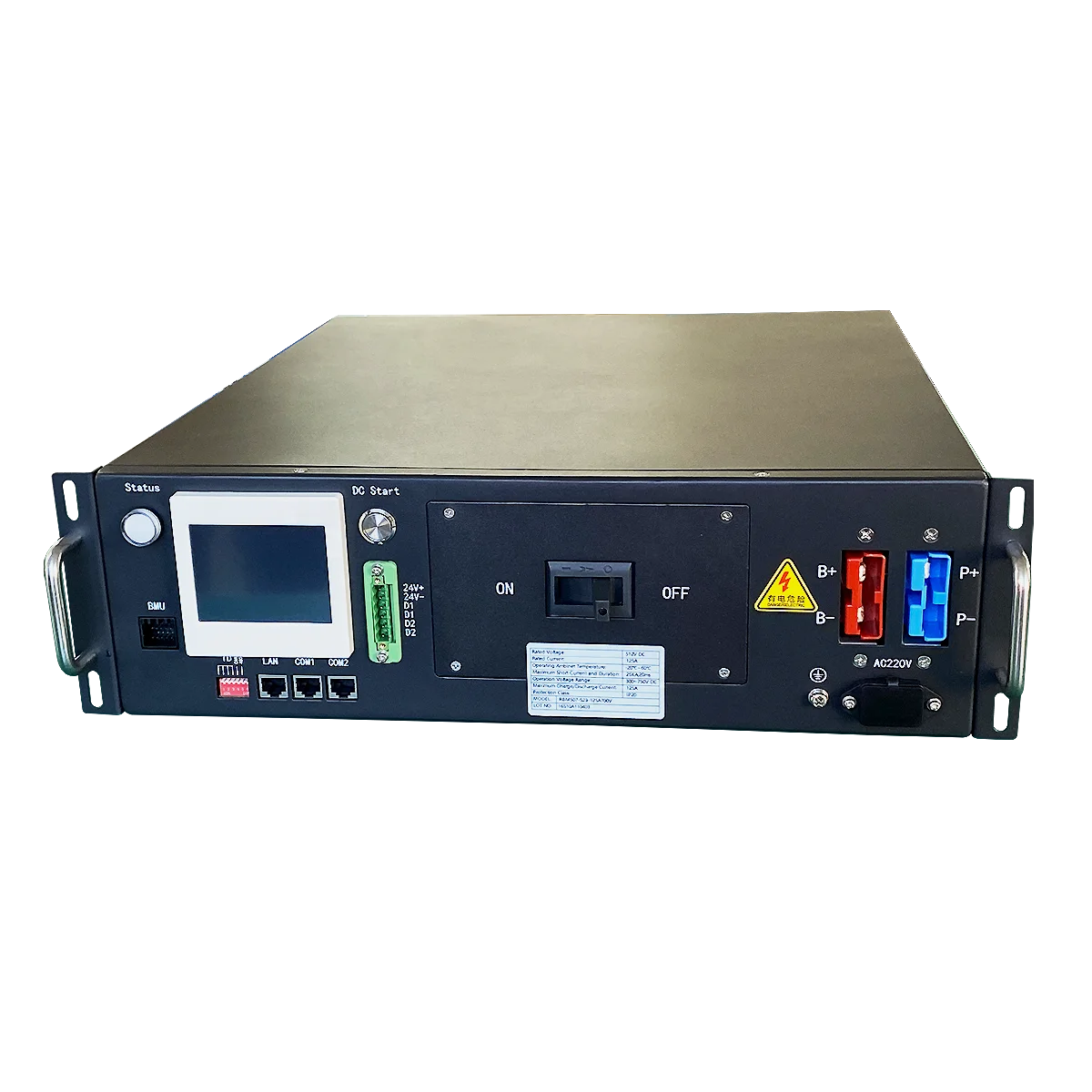 High-Voltage LifePO4 BMS Battery Management System 60S 125A 192V for Lithium Batteries
