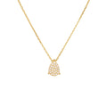 Luxury Gold Plated S925 Sterling Silver Water Drop Pendant Exquisite Cubic Zircon Necklace for Women Fine Jewelry