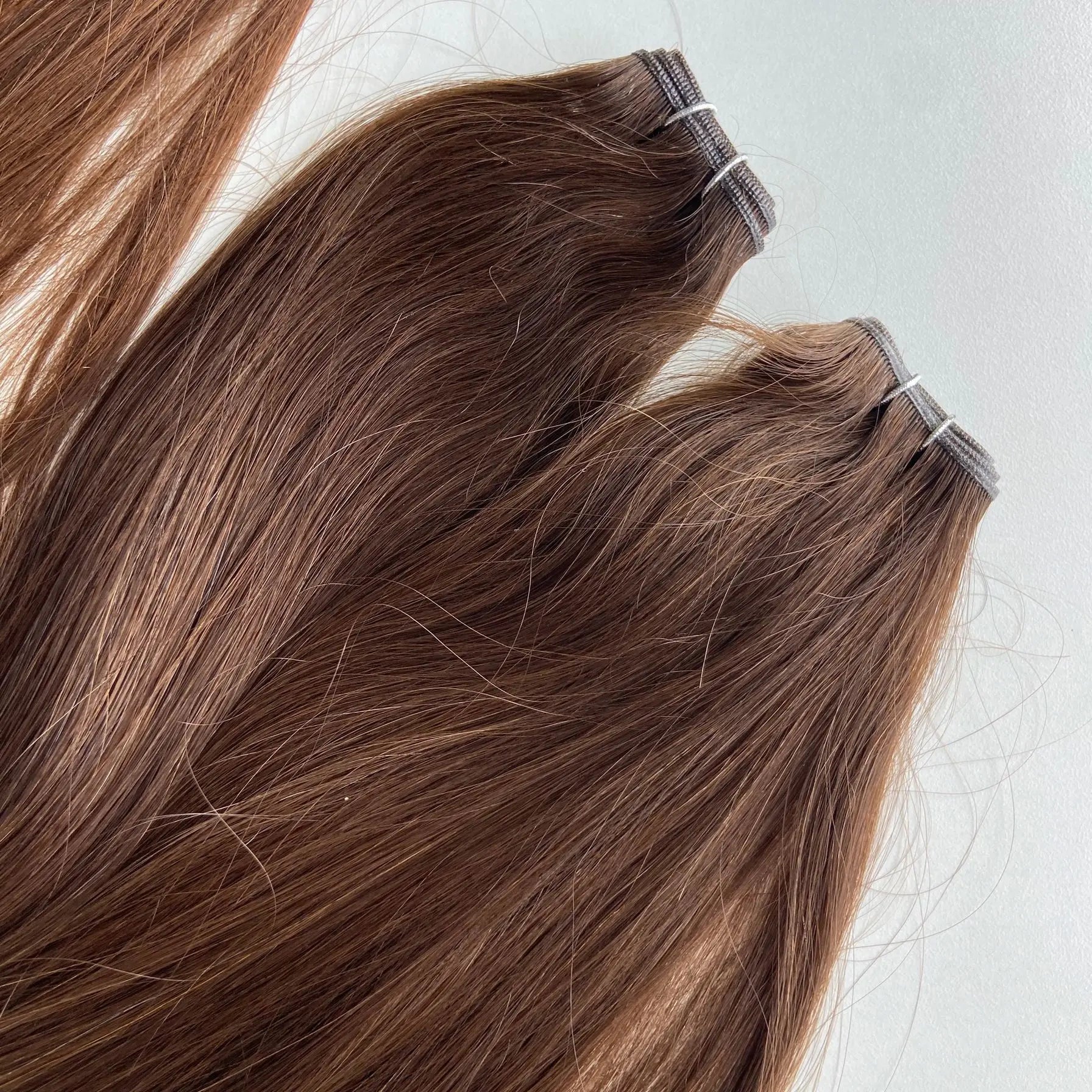 Unprocessed Nature Wavy Virgin Cuticle Intact Hair Bundle Vendors Bulk Double Drawn Weft Russian Human Hair Extensions