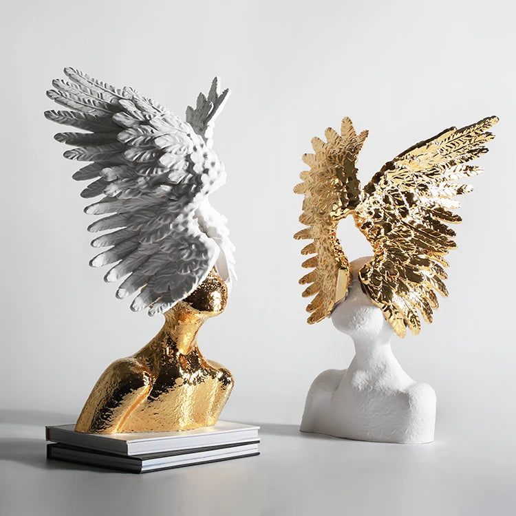 Modern Abstract 3D Statue Handmade Resin Crafts for Home Decor Desktop Ornaments Sculpture