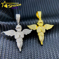 Shining Fine Jewelry Iced Out 925 Sterling Silver Angel Pendant Custom Moissanite Hip Hop Jewelry Pendants