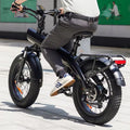 New 20inch Fat Tire 750w Mountain Bike Electronic Folding Electric Bicycle Dirt E Bike Road City Hyrid Ebike Electric Cargo Bike