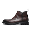 Stylish Breathable Handmade Anti-Slippery Precision Stitch Lace-Up Upper Leather Chukka Boots for Men Casual Shoes
