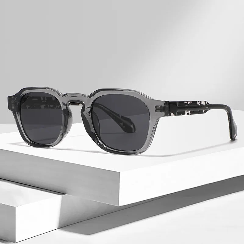 Trendy Thick Designer TR90 Frame Acetate Leg Square UV Protection Polarizing Lens Sunglasses Men's and Women's Outdoor SunShade