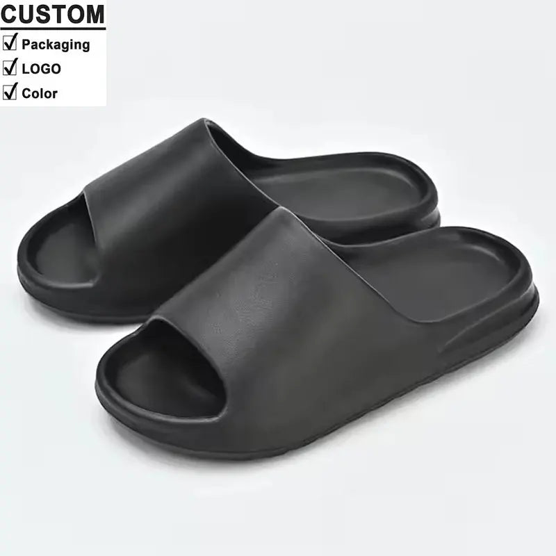 Wholesale 2025 Customizable Women's Men's Summer Platform Sandals Anti-Slip Thick Sole Comfortable Eva Bathroom Shoes for Spring