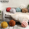 WISEMAX FURNITURE Creative Living Room Sofa Back Cushion Decorative Twist Boucle Plush Seat and Floor Round Cushion for Home