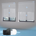 Factory Direct Sales Automatic Window Double Roller Shades Shutter Blackout and Light Filtering Roller Blinds MegaBDM