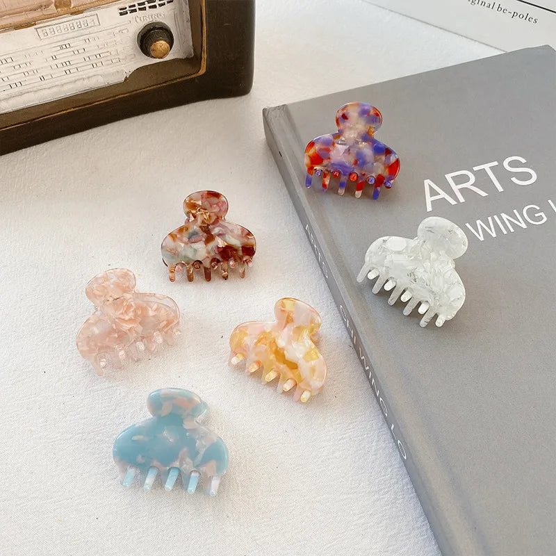 Wholesale Korean Small Simple Hair Clips Barrettes for Kids Girls Acetate Hair Accessories Mini Hair Claw Clips